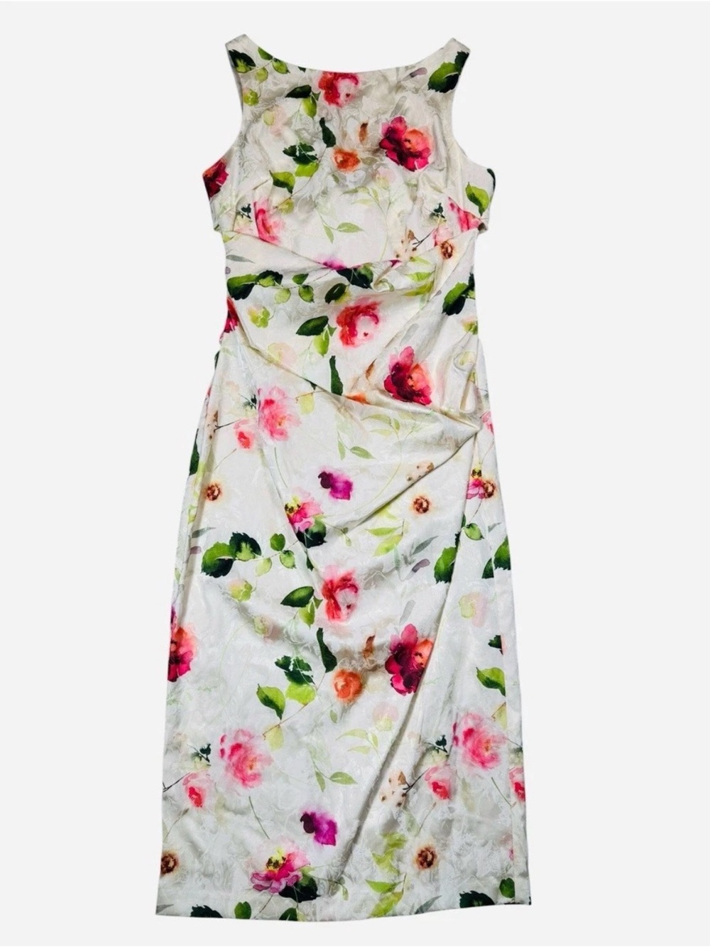 Eliza J Floral Jacquard Midi 10 Wedding Guest Cocktail dinner summer dress